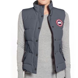 Canada Goose Down Free Style Vest in charcoal grey